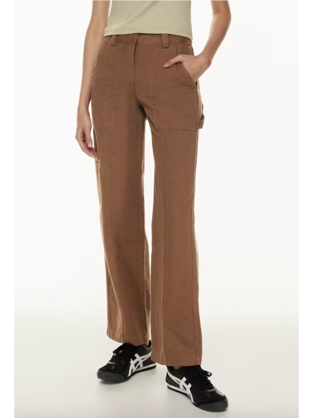 ARITZIA SUNDAY BEST Oscar Carpenter Pants Cognac Brown 6 Casual Y2K Utility